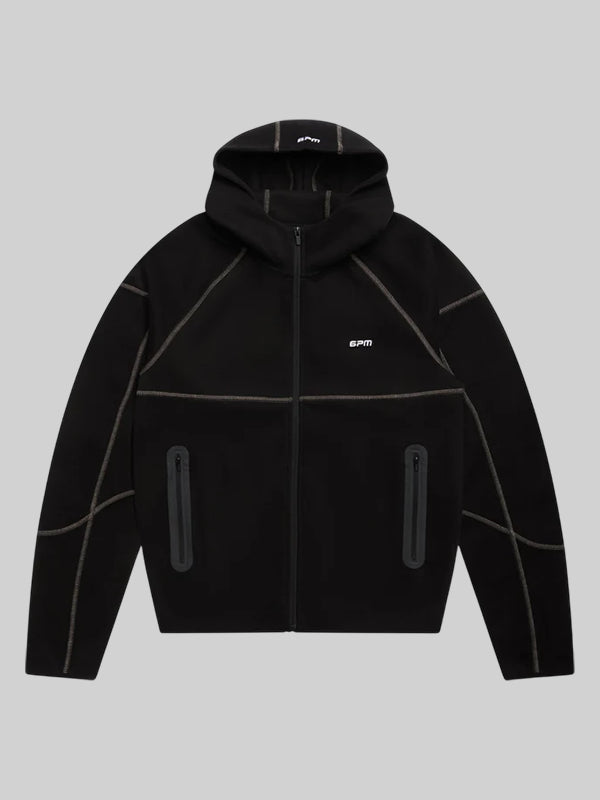 6PM Hooded Roadman Jacket Black