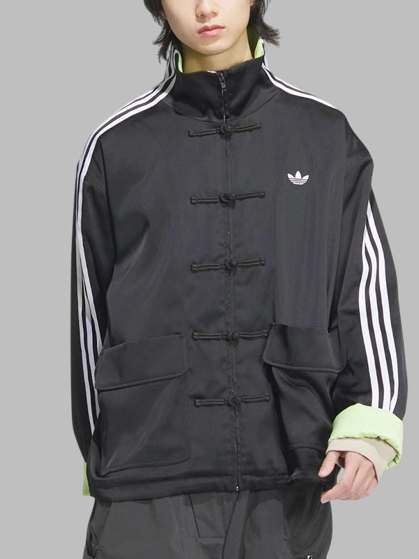 Adidas CNY Tang Satin Stripped Track Black Jacket