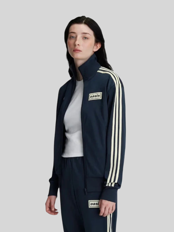 Adidas Oasis Tour Track Jacket Navy Blue