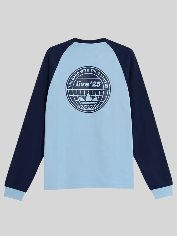 Oasis x Adidas 3 STRIPES Long Sleeve Sweatshirt Blue