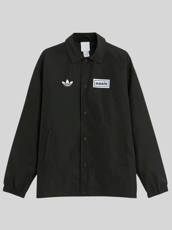 Adidas x Oasis Tour Coach Jacket Black