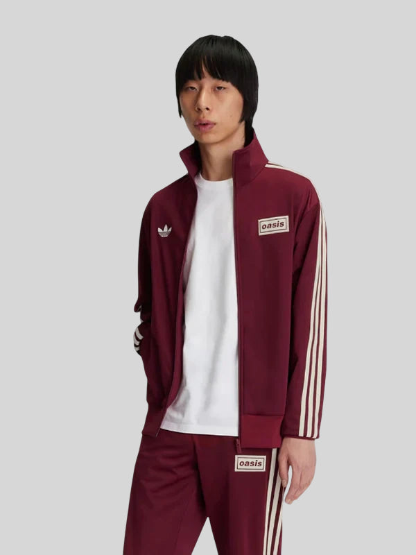 Adidas x Oasis Tour Maroon Track Jacket 