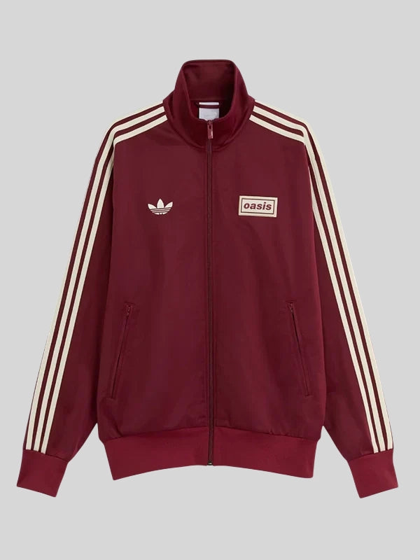 Adidas x Oasis Track Jacket Maroon