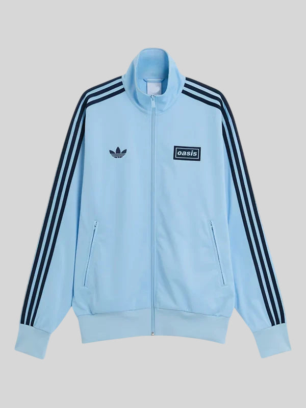 Adidas x Oasis Tour Track Jacket  Sky Blue