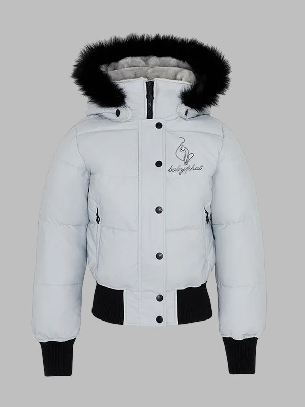 Baby Phat Puffer Grey Jacket