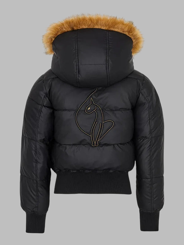Baby Phat Puffer Jacket Black