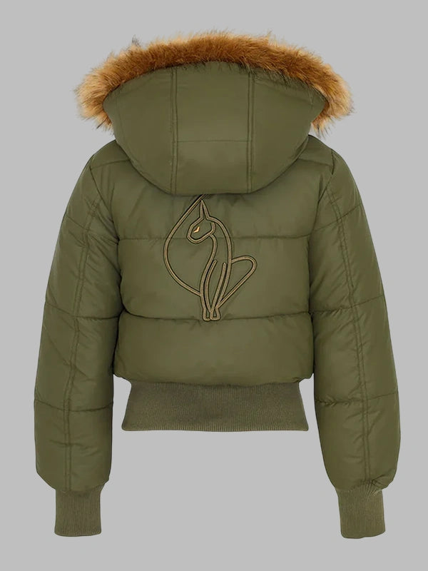 Baby Phat Puffer Jacket Green