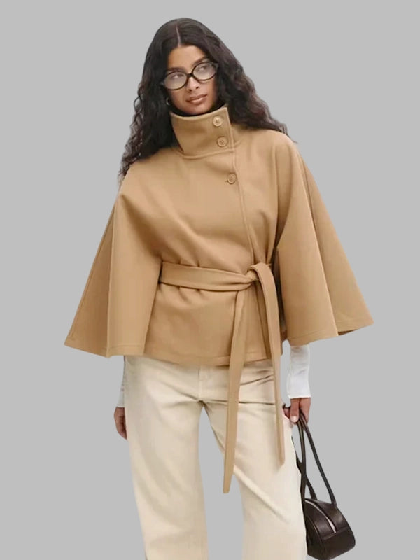 Beige Belt Cape Jacket Gina Tricot