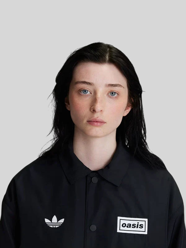 Black Adidas x Oasis Tour Coach Jacket