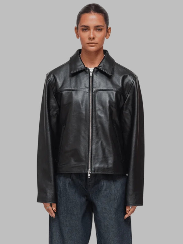Black Leather Mutimer Jacket