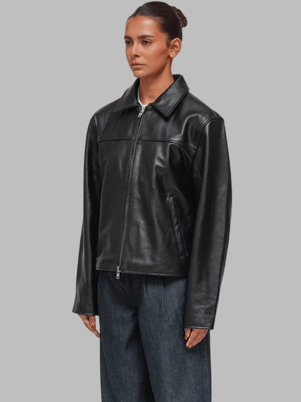 Black Mutimer Leather Jacket