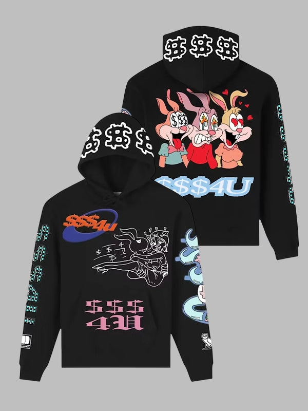 Black OVO $$$4U Hoodie Drake