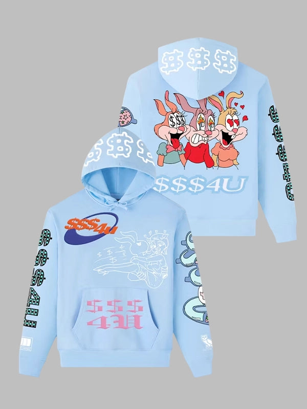 Blue OVO $$$4U Hoodie Drake