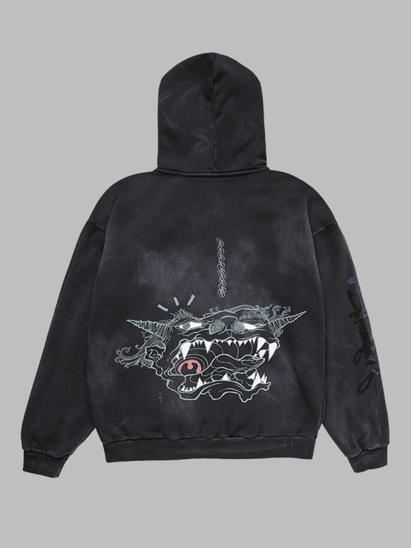 Cj x Fragment x Takashi Murakami Reborn Hoodie Black
