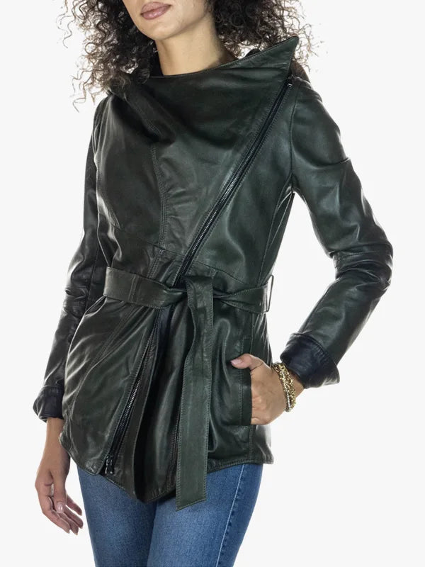 Colima Green Zipper Jacket