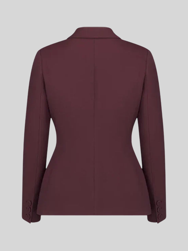 Dior 30 Montaigne Bar Jacket Blazer Maroon