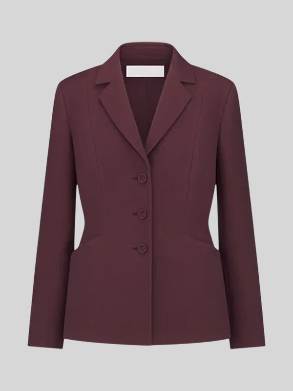 Dior The Bar Jacket Maroon