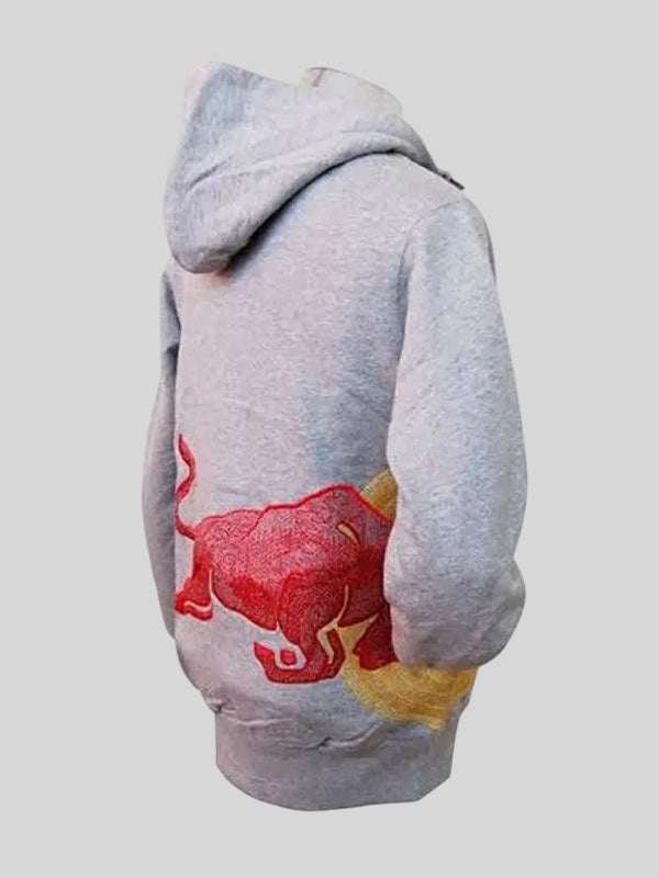 Embroidered Logo Racing Hoodie