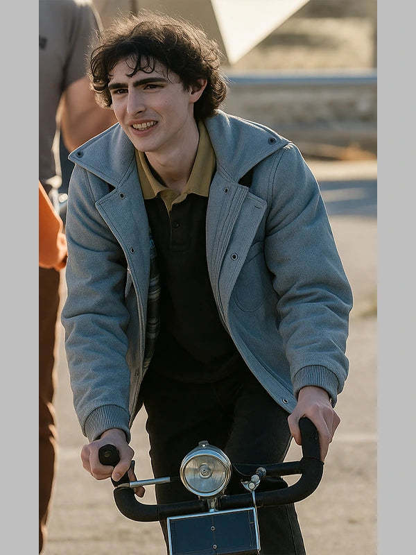 Finn Wolfhard Stranger Things S05 Grey Jacket