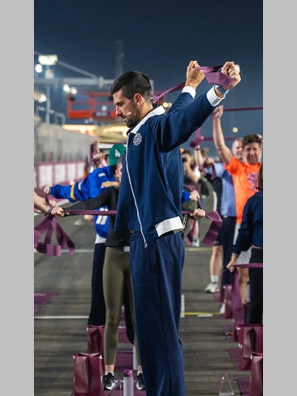 Formula 1 Qatar Grand Prix 2025 Lacoste Tennis Club Novak Djokovic Jacket