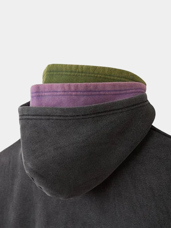 GV Gallery x Raspberry Hills Spliced 3 Zip Multicolor Hoodie