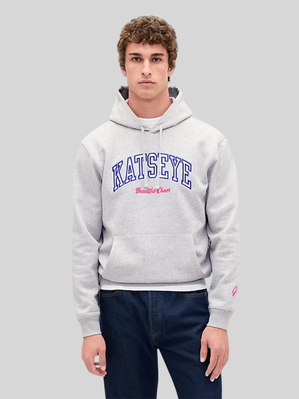 Gap KATSEYE Logo Relaxed Hoodie Grey