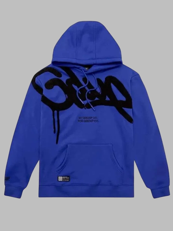 Geedup Handstyle Blue Hoodie