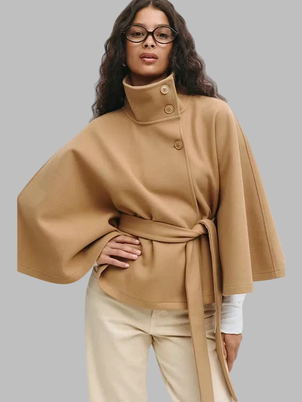 Gina Tricot Belt Cape Beige Jacket
