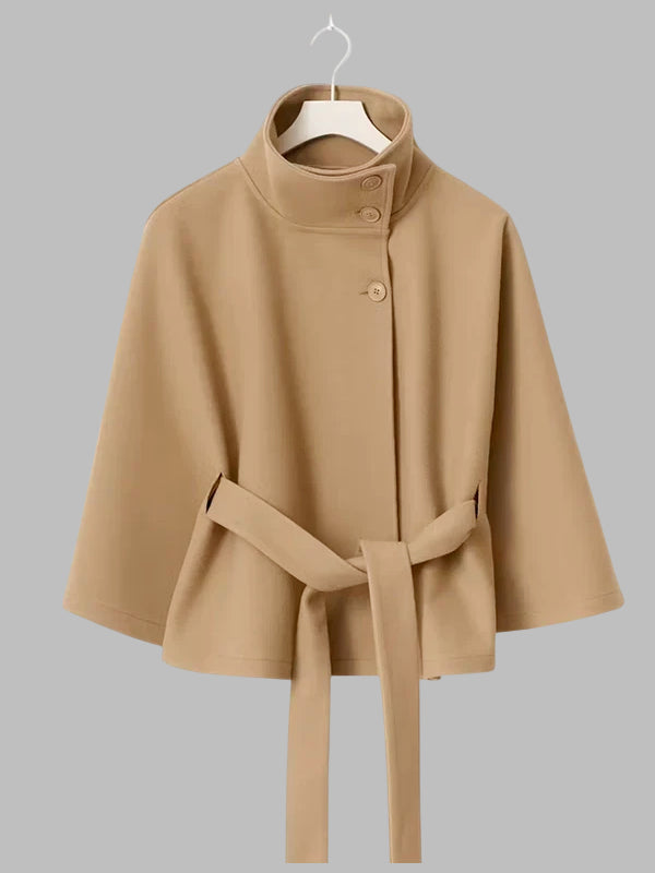 Gina Tricot Belt Cape Jacket Beige