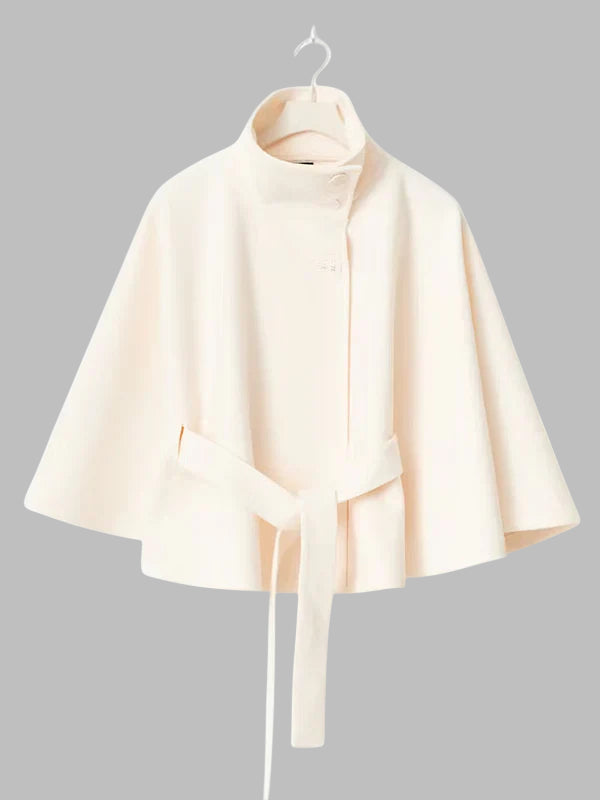 Gina Tricot Belt Cape Jacket White