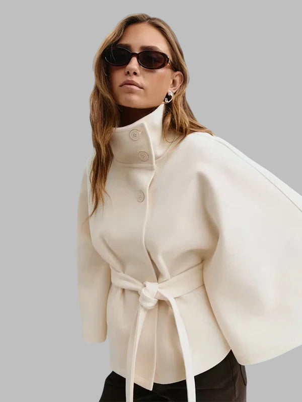 Gina Tricot Belt Cape Jacket Womens