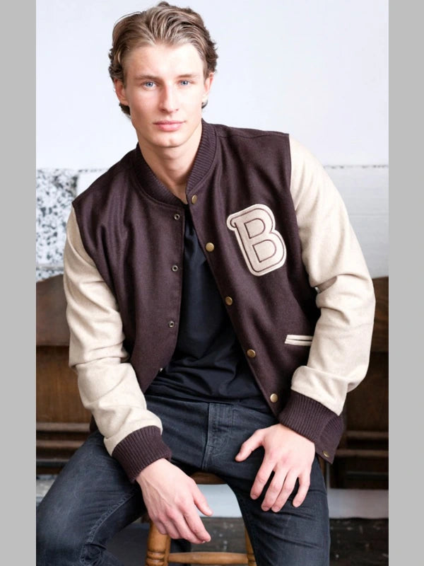 Hotline Miami Cosplay Varsity Jacket Brown