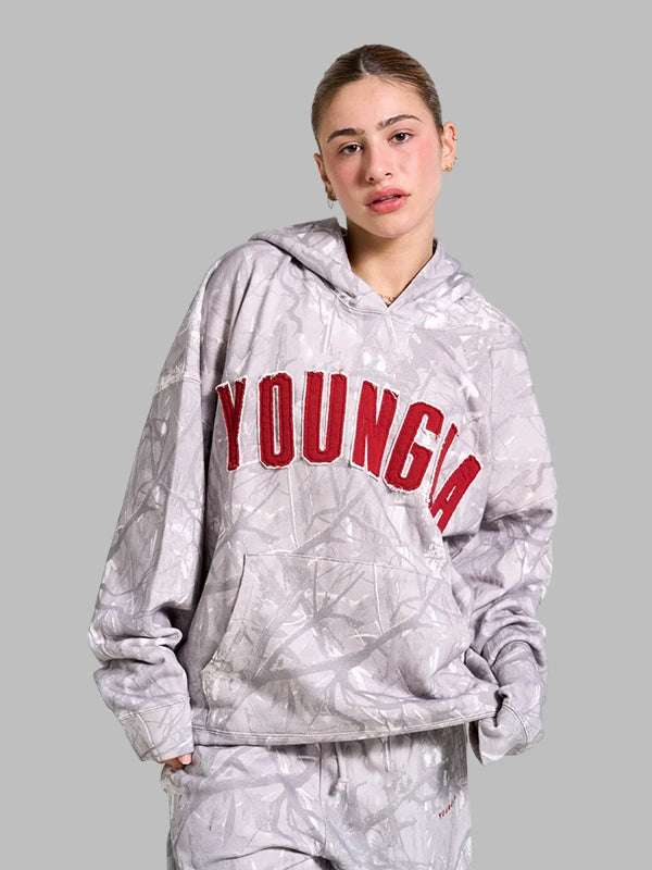 Hunting Season Youngla Camo Hoodie Grey