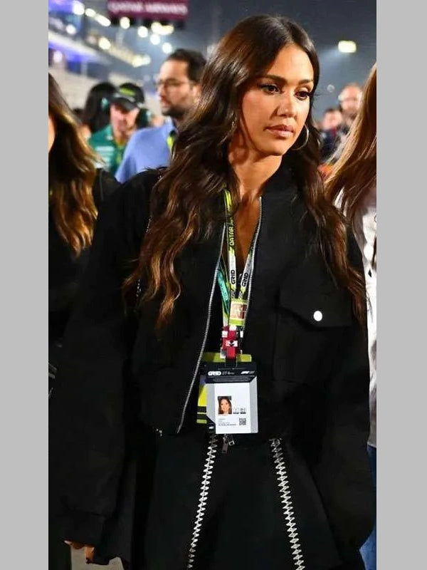 Jessica Alba F1 Qatar Grand Prix 2025 Jacket