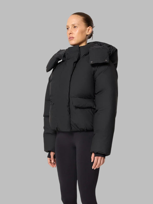 Khy Standard Box Oversized Black Puffer Jacket