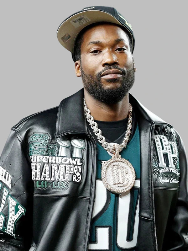 Meek Mill Eagles Black Jacket