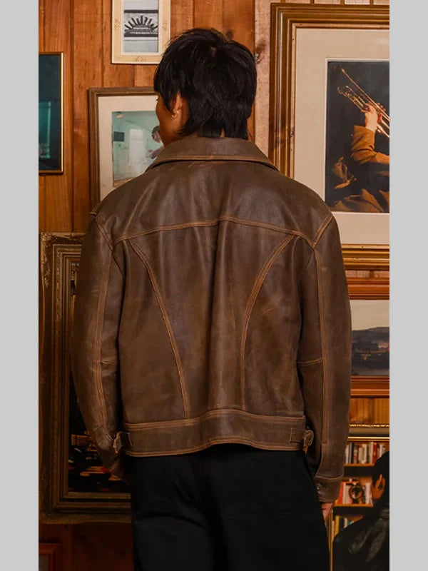 Mutimer Leather Brown Jacket