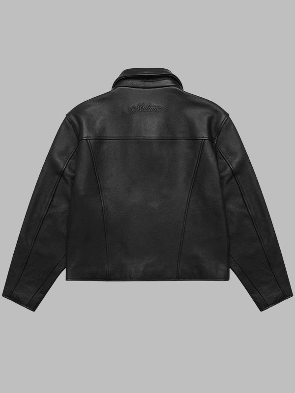 Mutimer Black Leather Jacket