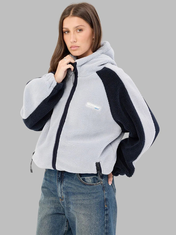 Neovision Gravity Hooded Sherpa Jacket Light Grey