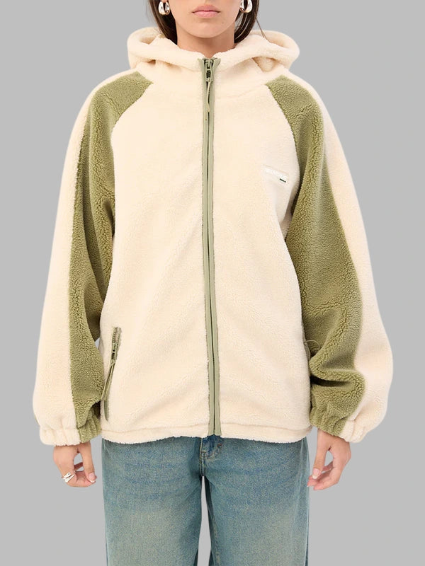 Neovision Sherpa Beige Hooded Jacket