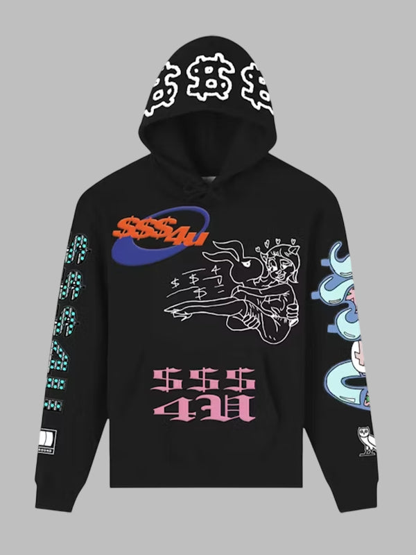 OVO $$$4U Hoodie Black