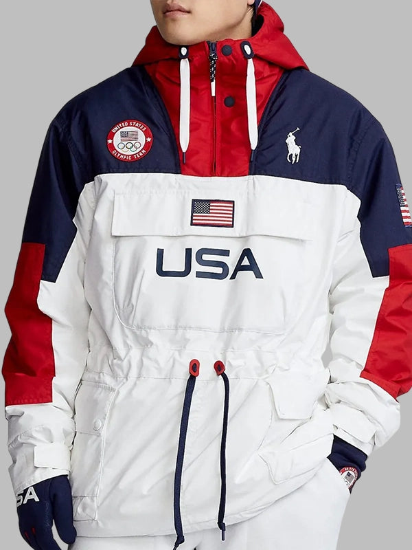 Polo Ralph Lauren Olympics USA Team 2026 Quarter-Zip Hooded Jacket