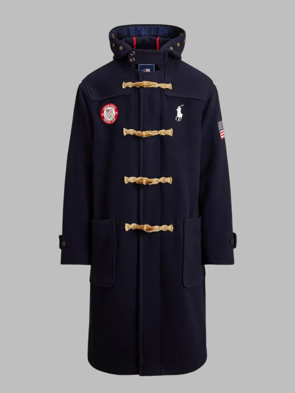 Polo Ralph Lauren Team USA Opening Ceremony Navy Blue Toggle Coat