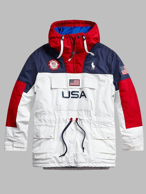 Polo Ralph Lauren Team USA Quarter-Zip Hooded Jacket
