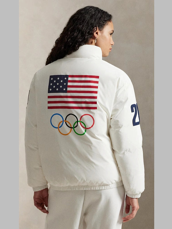 Polo Ralph Lauren Team USA white  Down Puffer Jacket