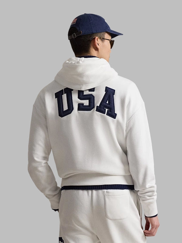 Pool USA Team 2026 White Hoodie
