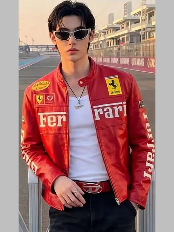 Qatar Grand Prix 2025 Wonho Red Ferrari Jacket