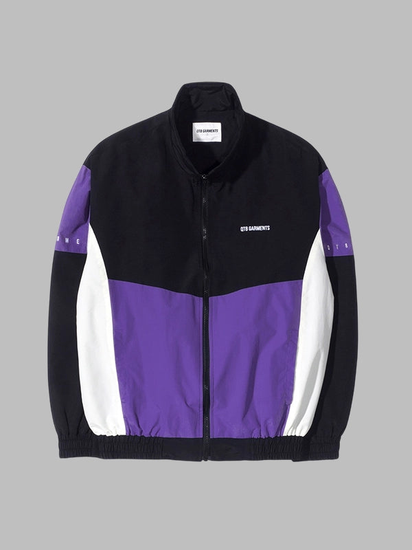 Qt8 Garments Jacket Purple and Black