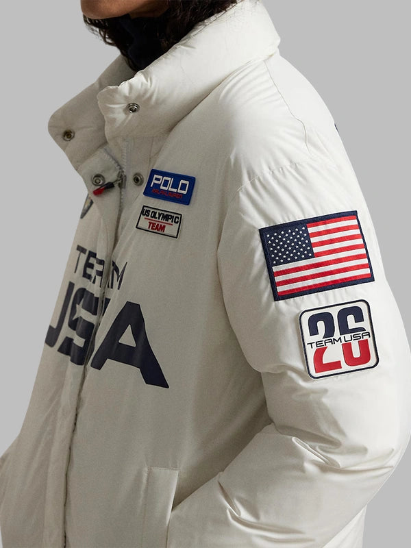 Ralph Lauren Winter Olympics 2026 White Jacket