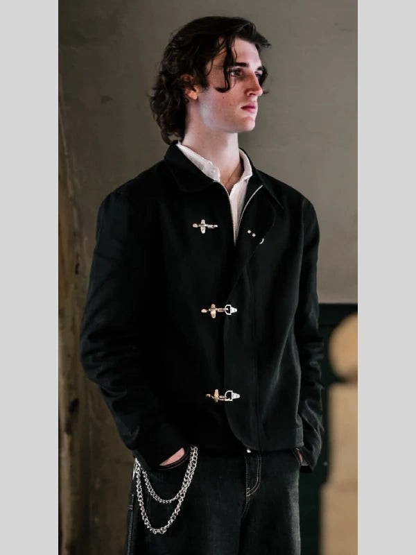 SAINTP Fireman Clasp Black Jacket